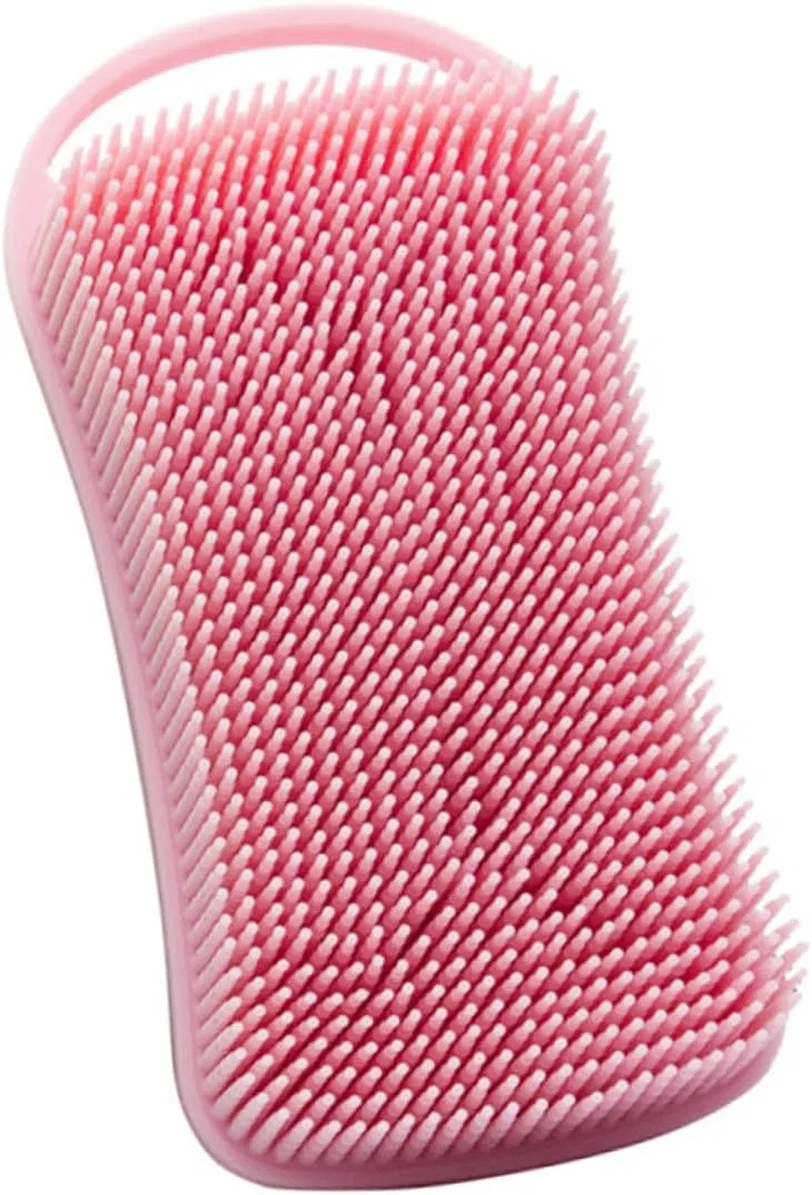 Силиконовая щетка для тела, HONITANO, 14.2x7x3.6 см, Розовый