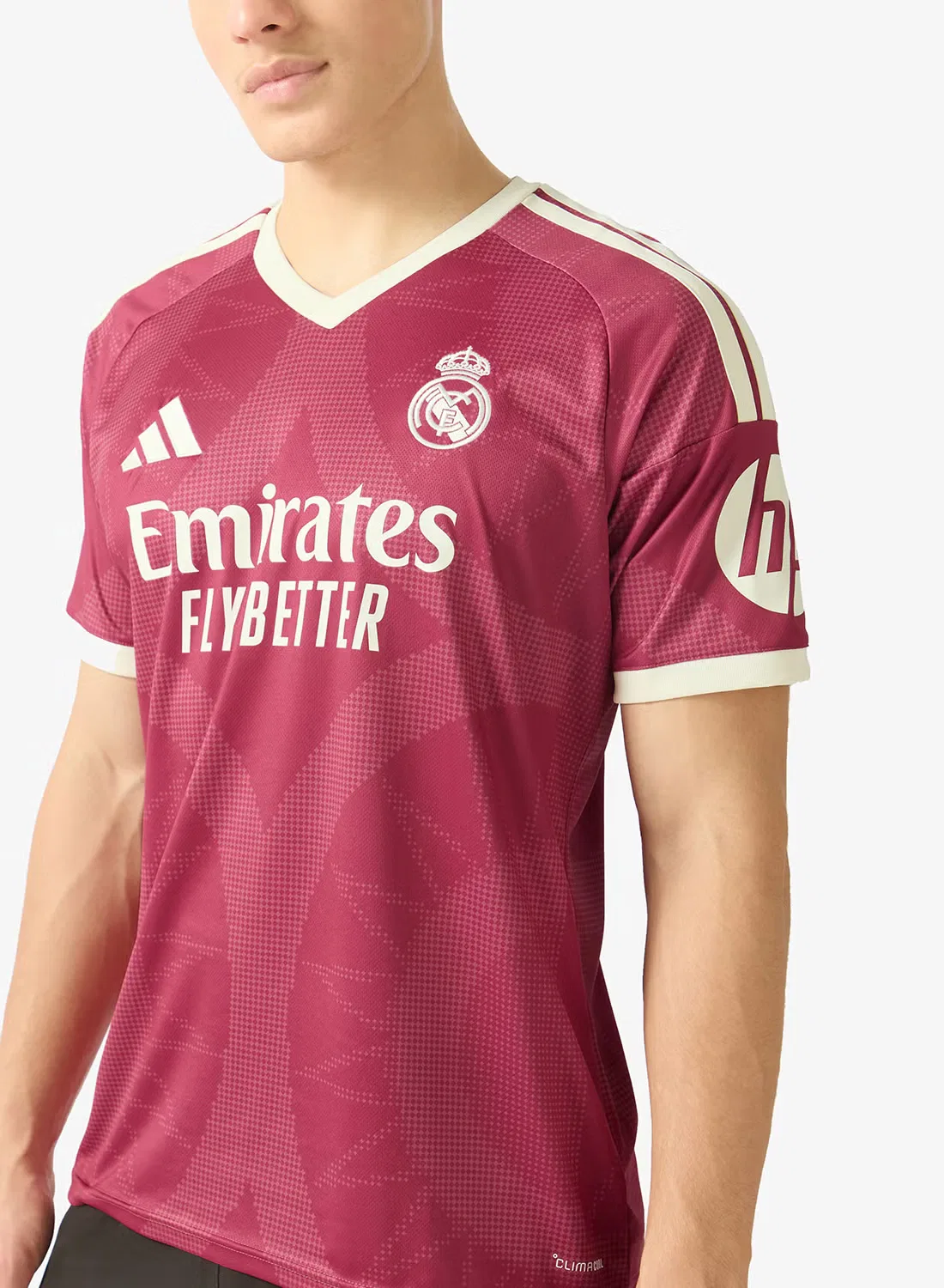 Футбольная футболка с принтом Real Madrid Third Adidas, розовый — фото 3