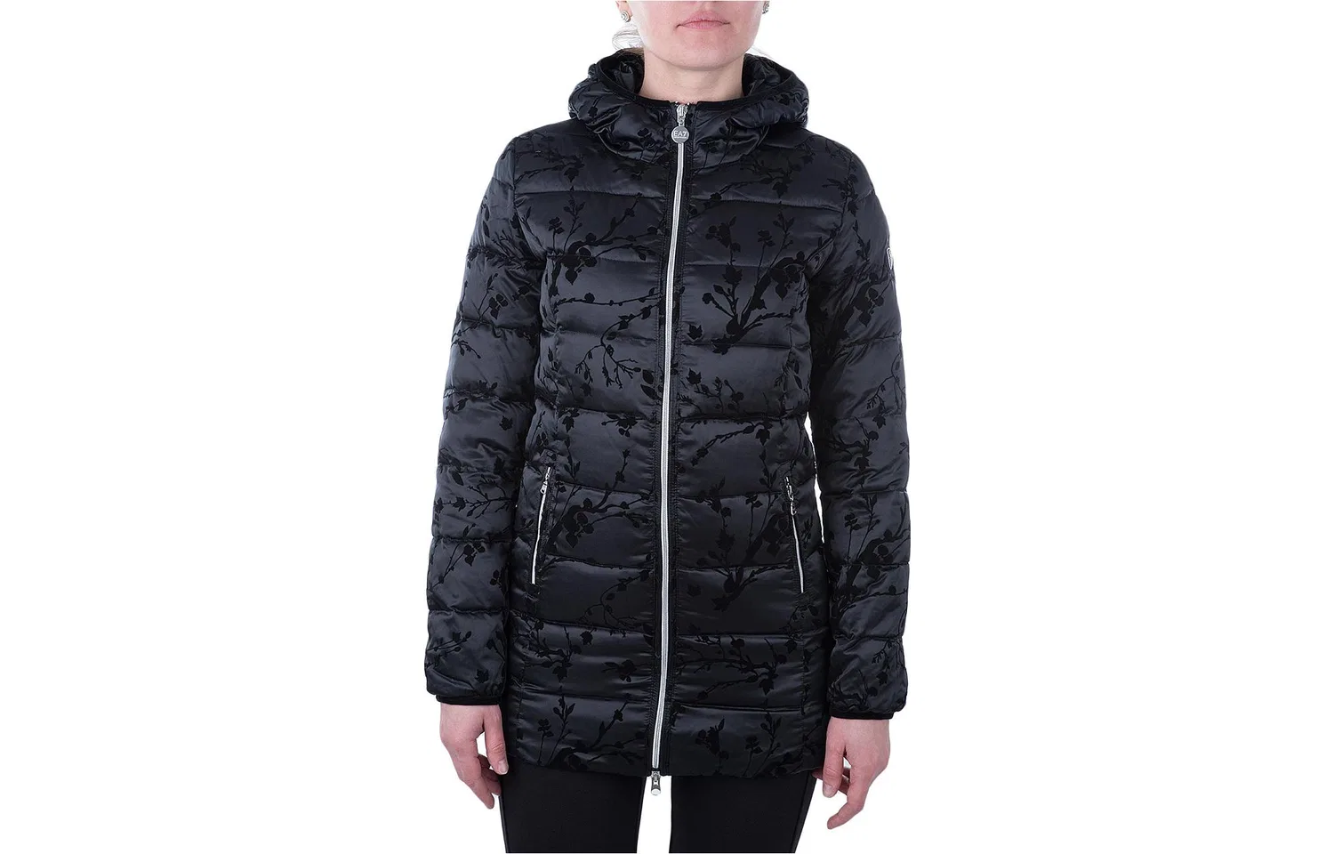 Женская куртка пуховик Emporio Armani, Black