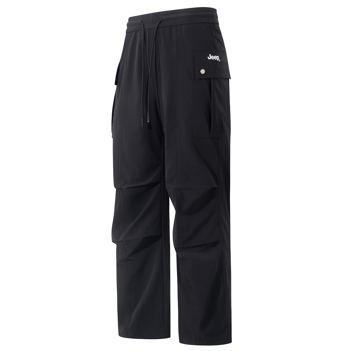 

Повседневные брюки Unisex тонкие прямого кроя Jeep, черный