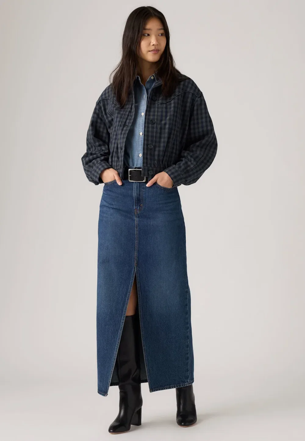 Длинная юбка Levi'S, Unlimited Indigo — фото 2