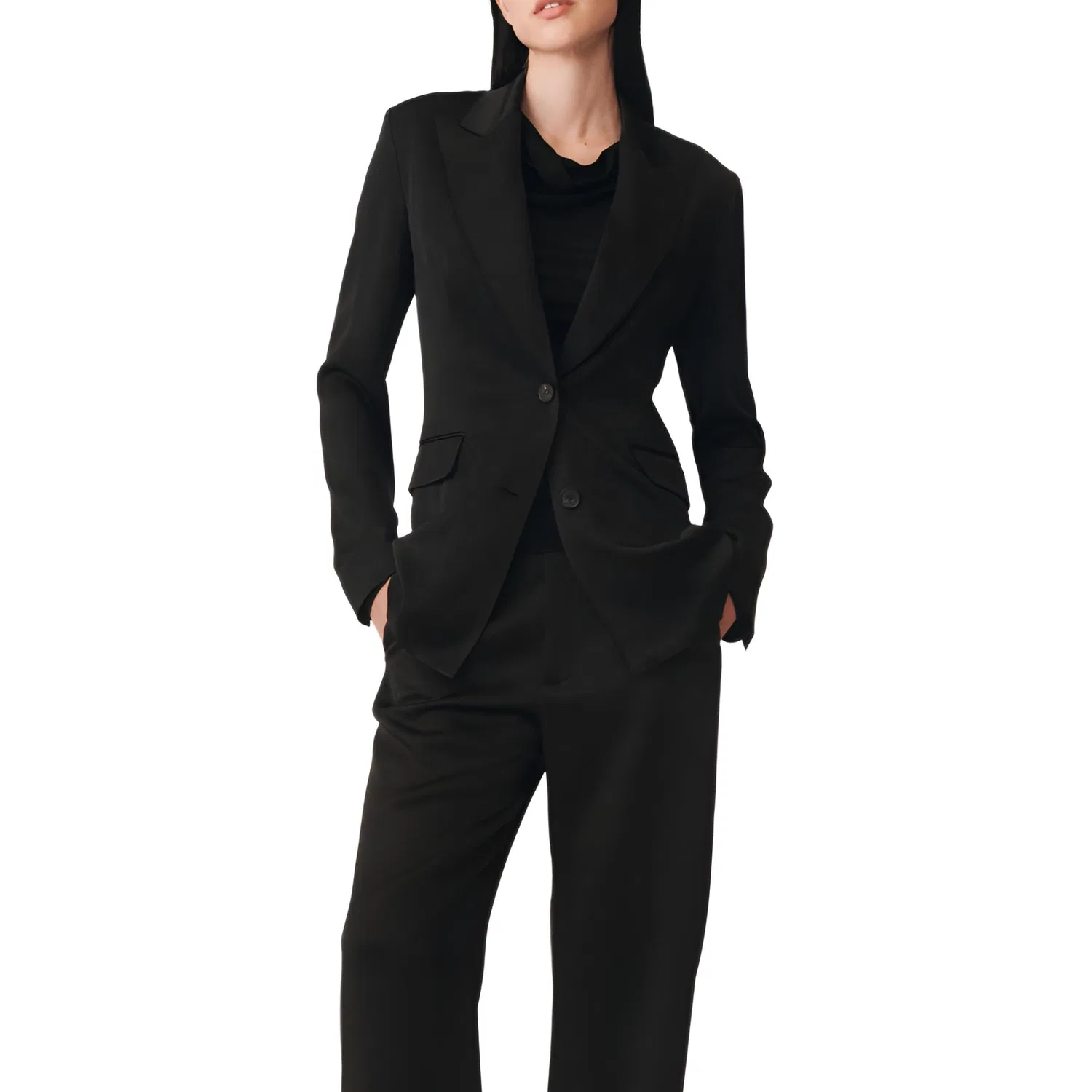 Женский деловой костюм из коллекции 50th Anniversary Collection, ZARA, Black — фото 4