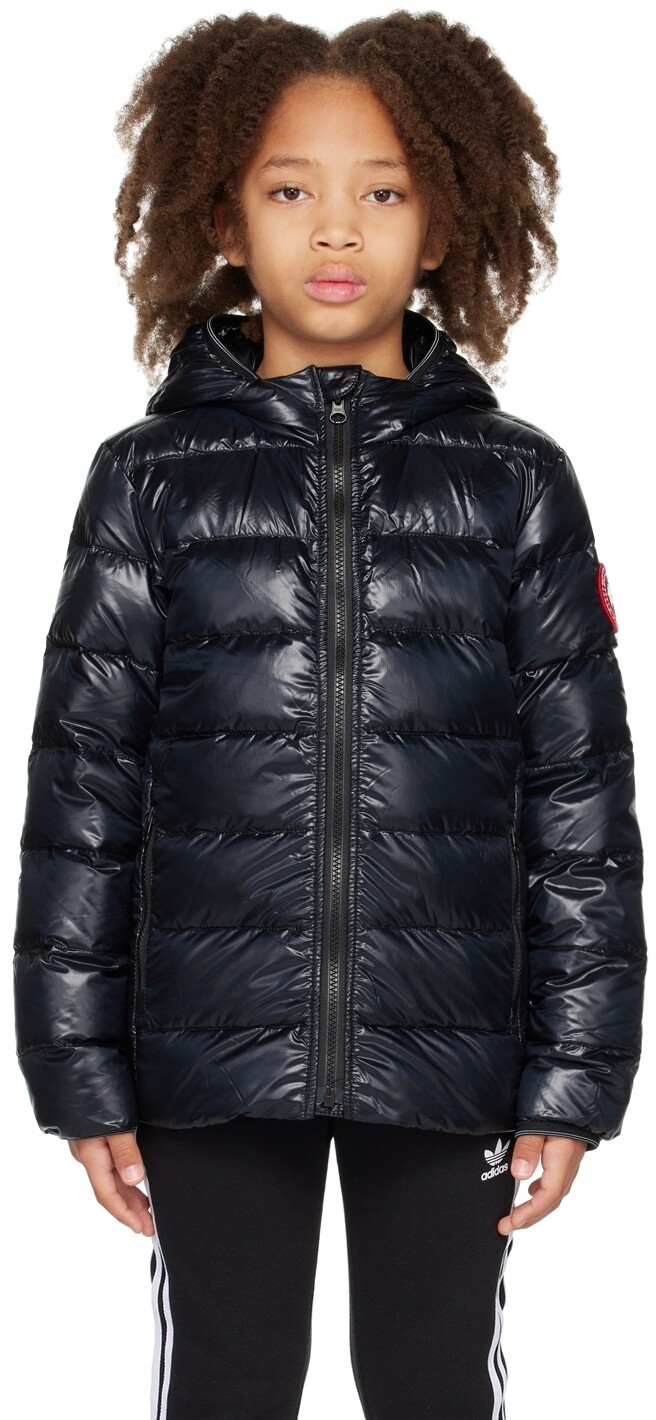 

Детская черная пуховая куртка с капюшоном Crofton Canada Goose Kids, Черный, Детская черная пуховая куртка с капюшоном Crofton Canada Goose Kids