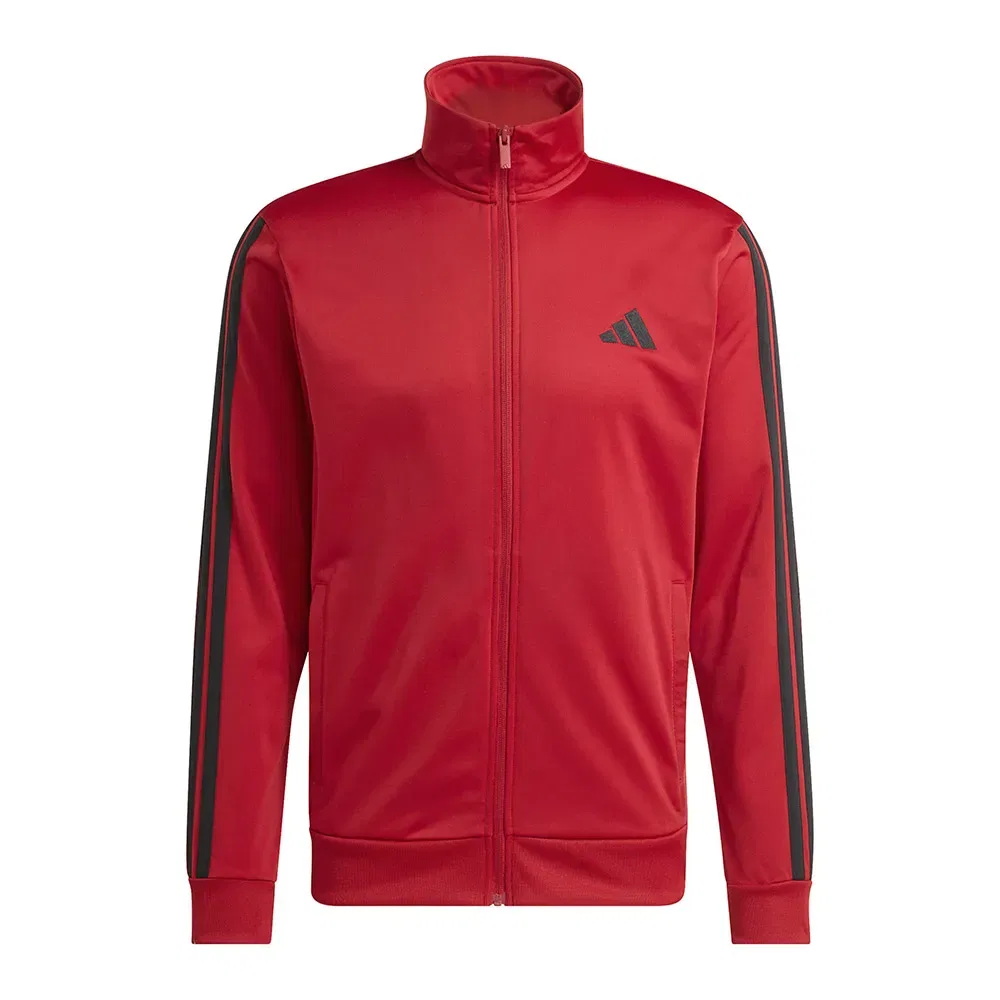 Мужской спортивный костюм с принтом 3 Stripes Tricot Adidas, Red — фото 4