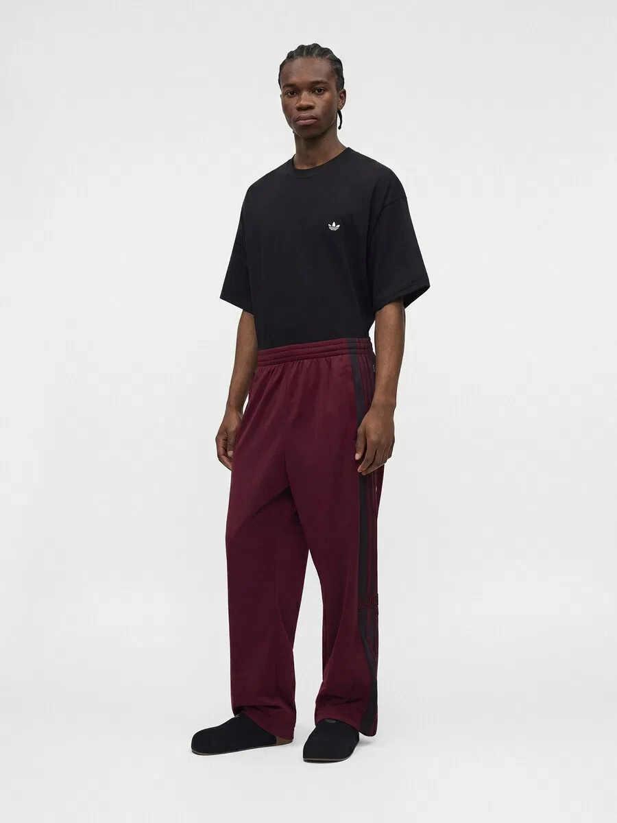 Брюки ADIDAS ORIGINALS свободного кроя 'ADIBREAK' каштаново-коричневого цвета — фото 3
