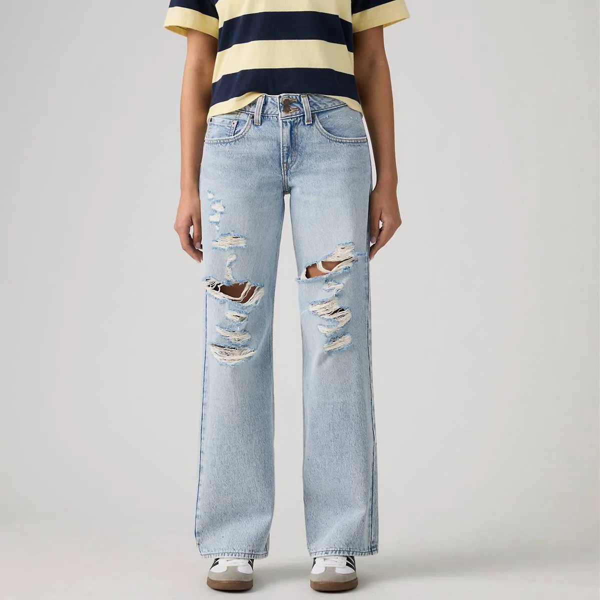 Свободные женские джинсы Superlow Levi's, Don'T Miss - Light Wash — фото 2