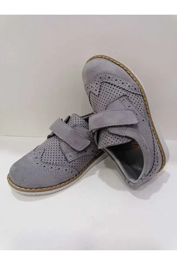 Детские оксфорды для мальчиков с ортопедической подошвой Özgür Kids, Gray — фото 4