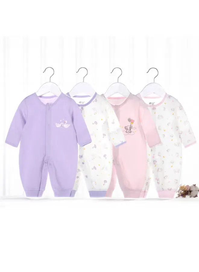 Боди-комбинезон хлопковый комплект 2 шт. с кукольным платьем Bornbay, розовый — фото 4
