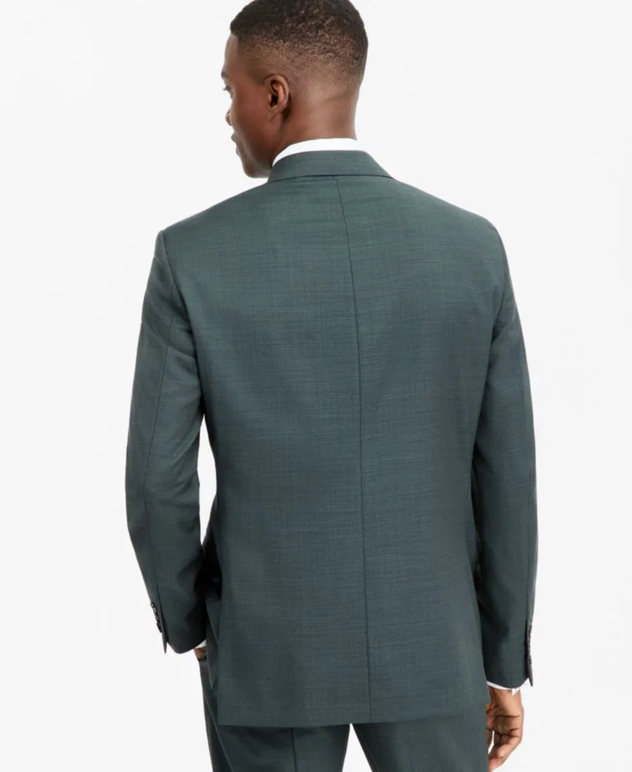 Мужской пиджак slim-fit из шерстяной смеси Calvin Klein, Green — фото 2