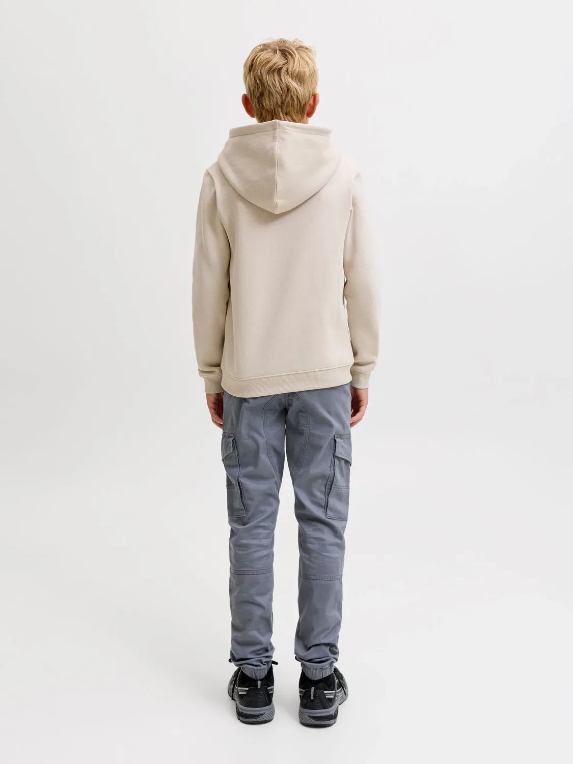 Брюки зауженные Jack & Jones Junior, серый — фото 4