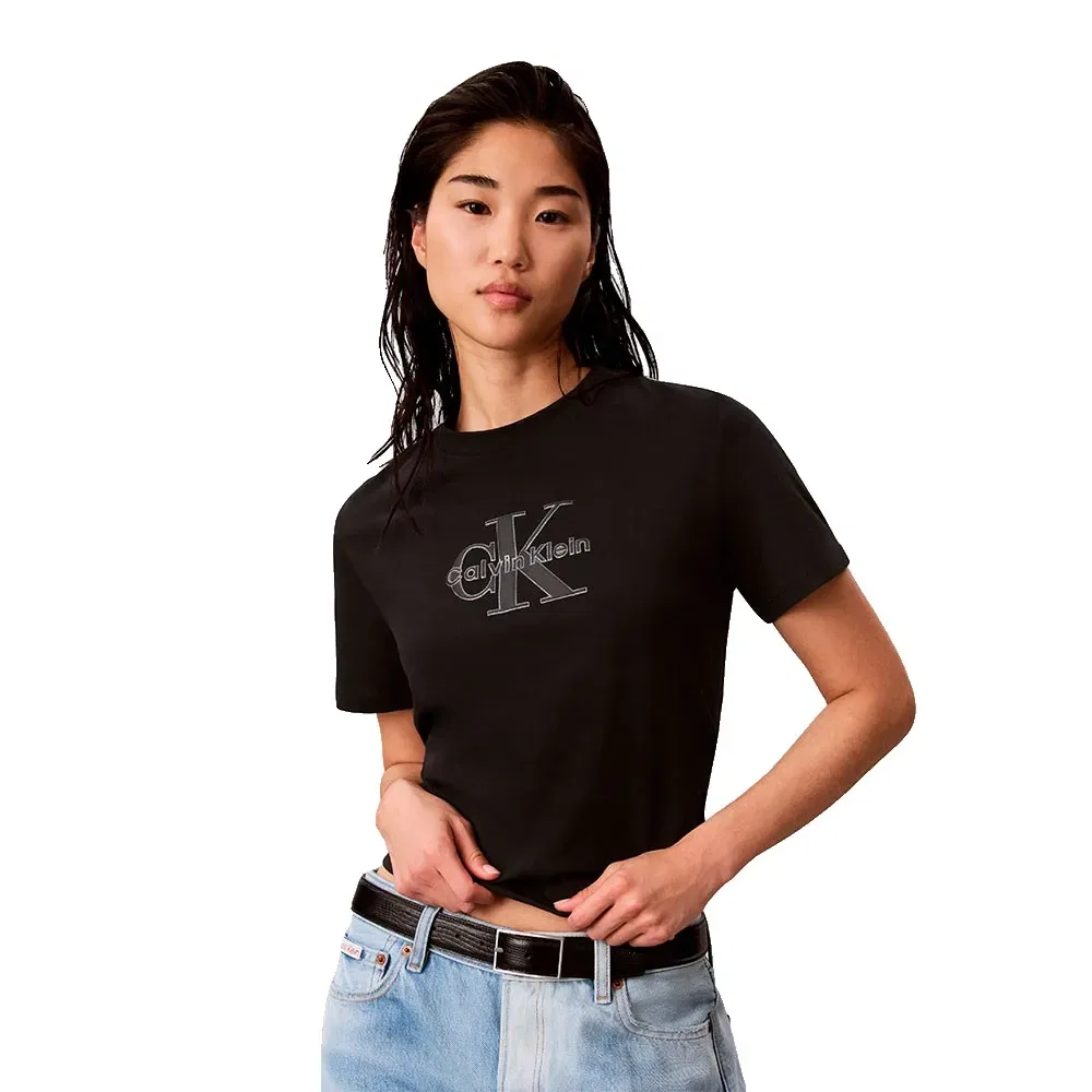 Женская футболка с коротким рукавом Calvin klein, Black