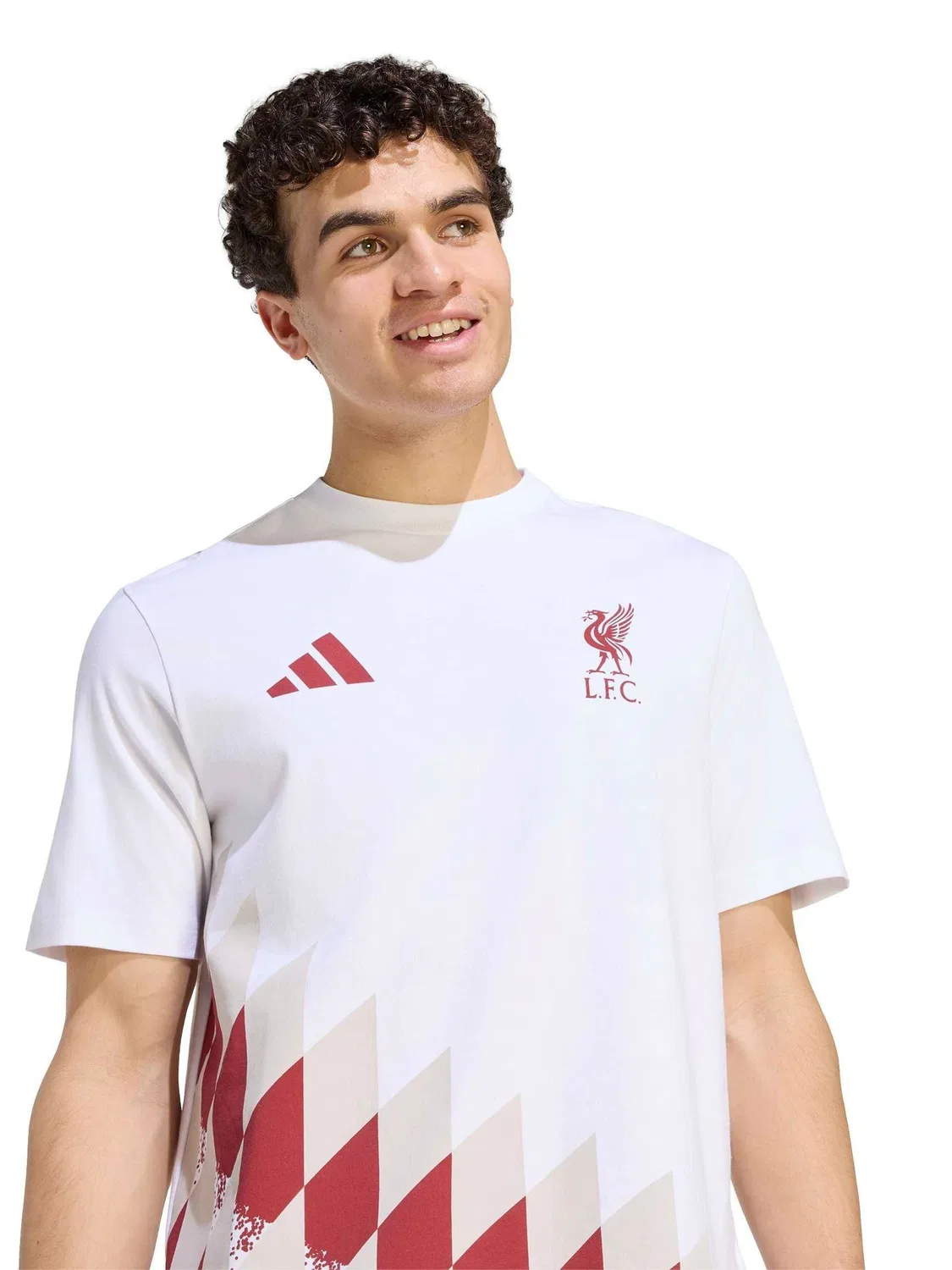 Футболка с графическим принтом Liverpool FC Stadium adidas, белый — фото 4