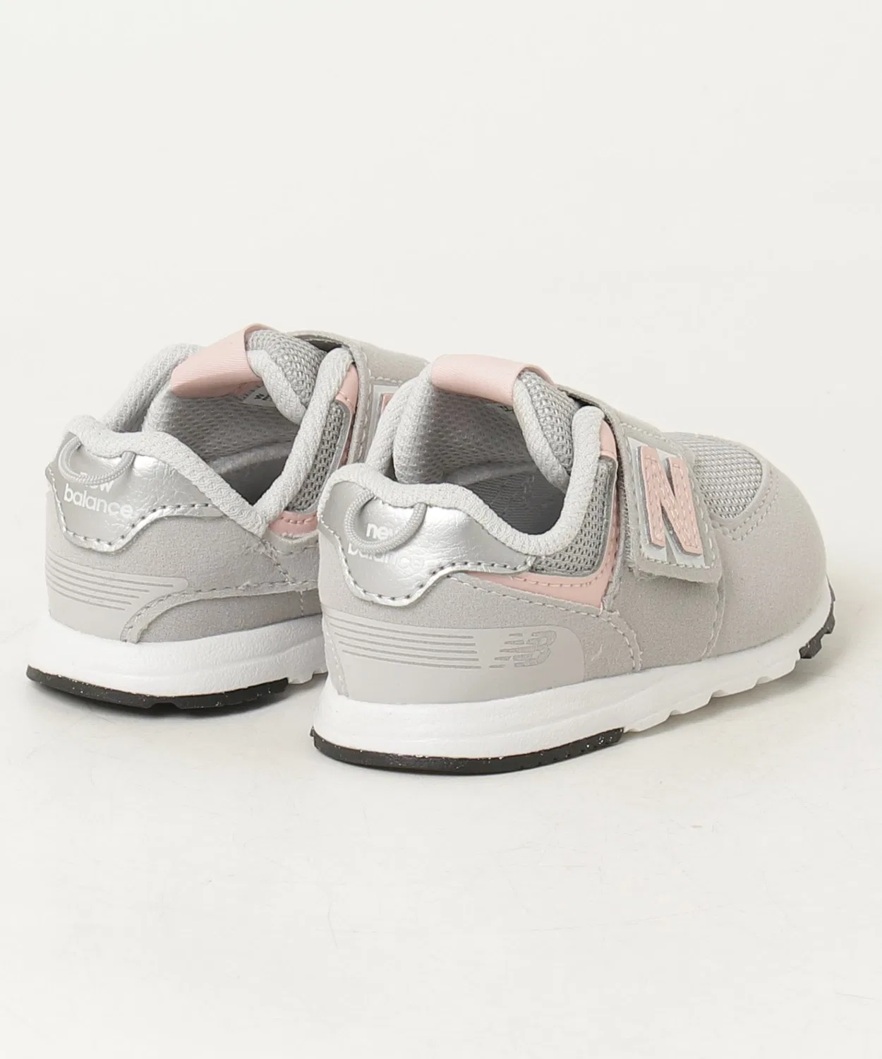 Детские кроссовки с липучками 574 NEW-B Hook & Loop New Balance, Pink — фото 4