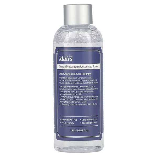 Смягчающий тонер для лица Dear, Klairs Supple Preparation Unscented Toner, 180 мл - фото