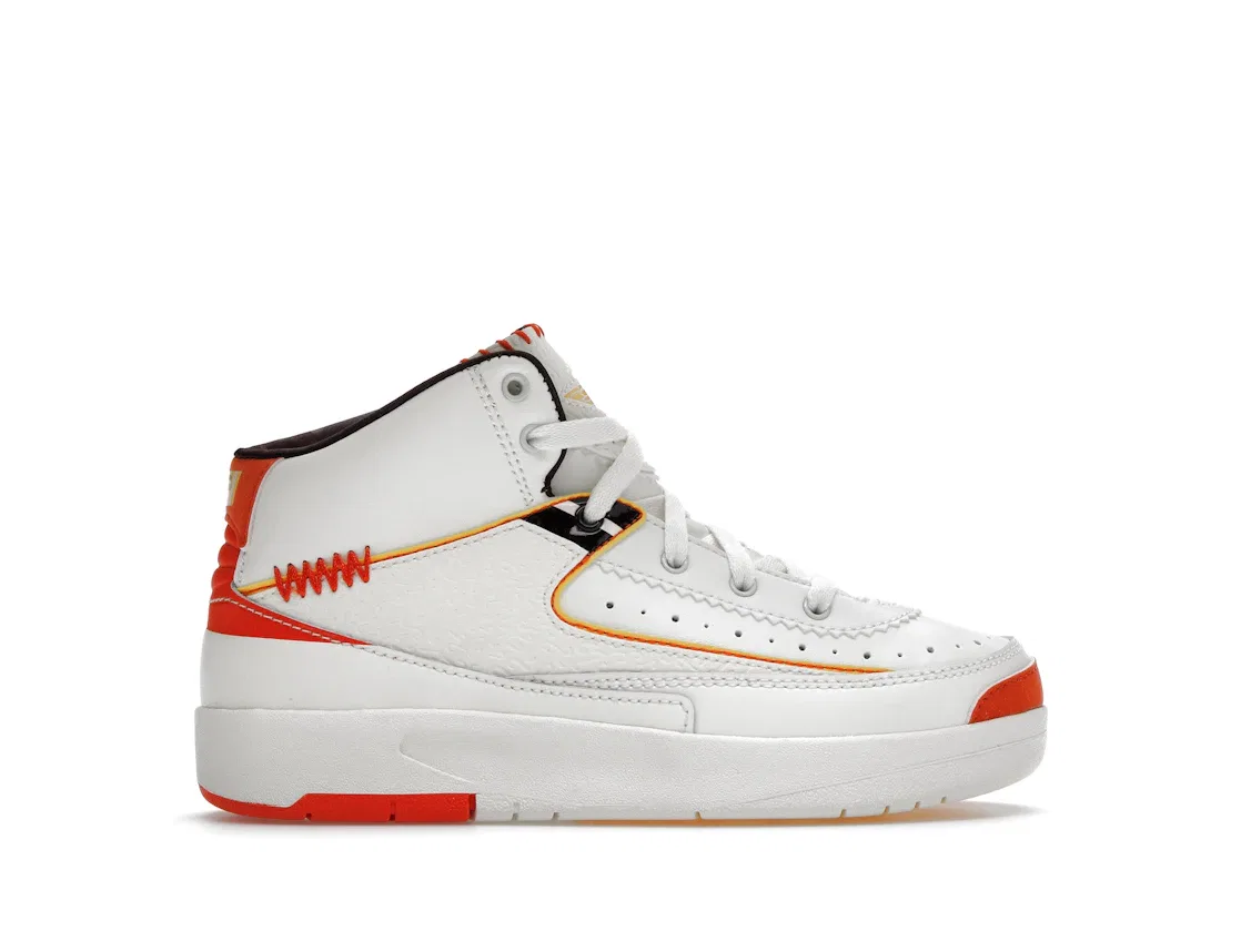Детские кроссовки Lifestyle Jordan 2 Retro SP Jordan, Sail/Citron Pulse-Orange-Cinnamon