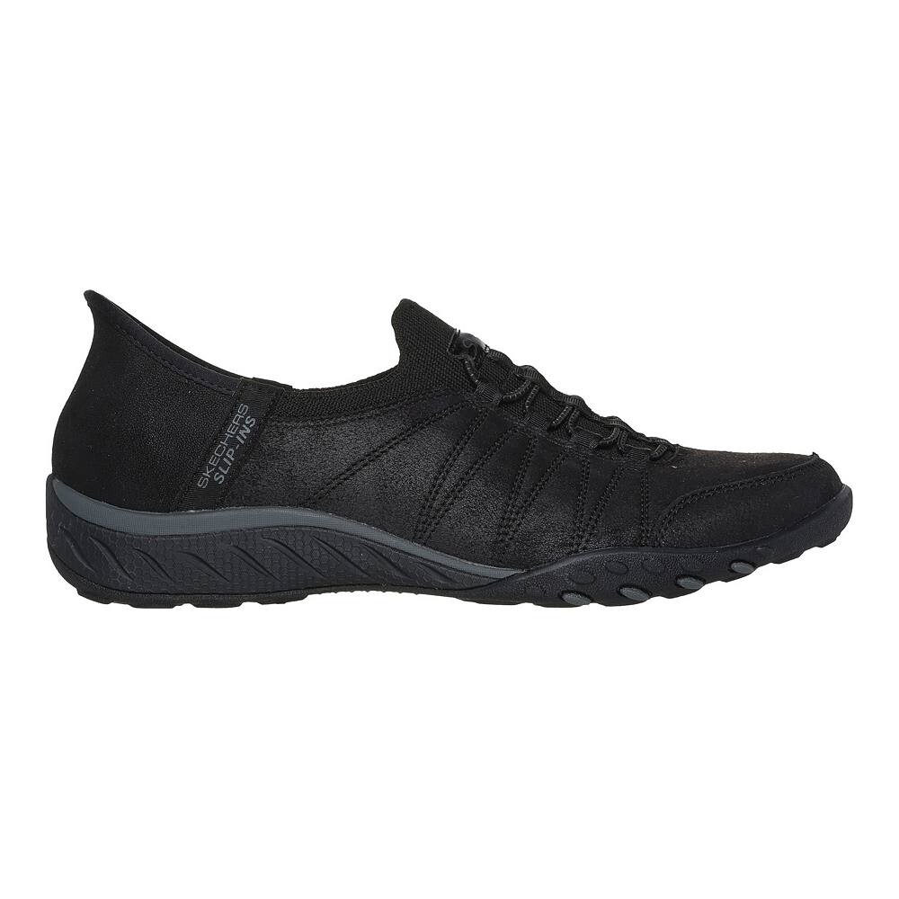 Женская обувь Skechers Hands Free Slip-ins Relaxed Fit Breathe Easy Home Body, черный — фото 2