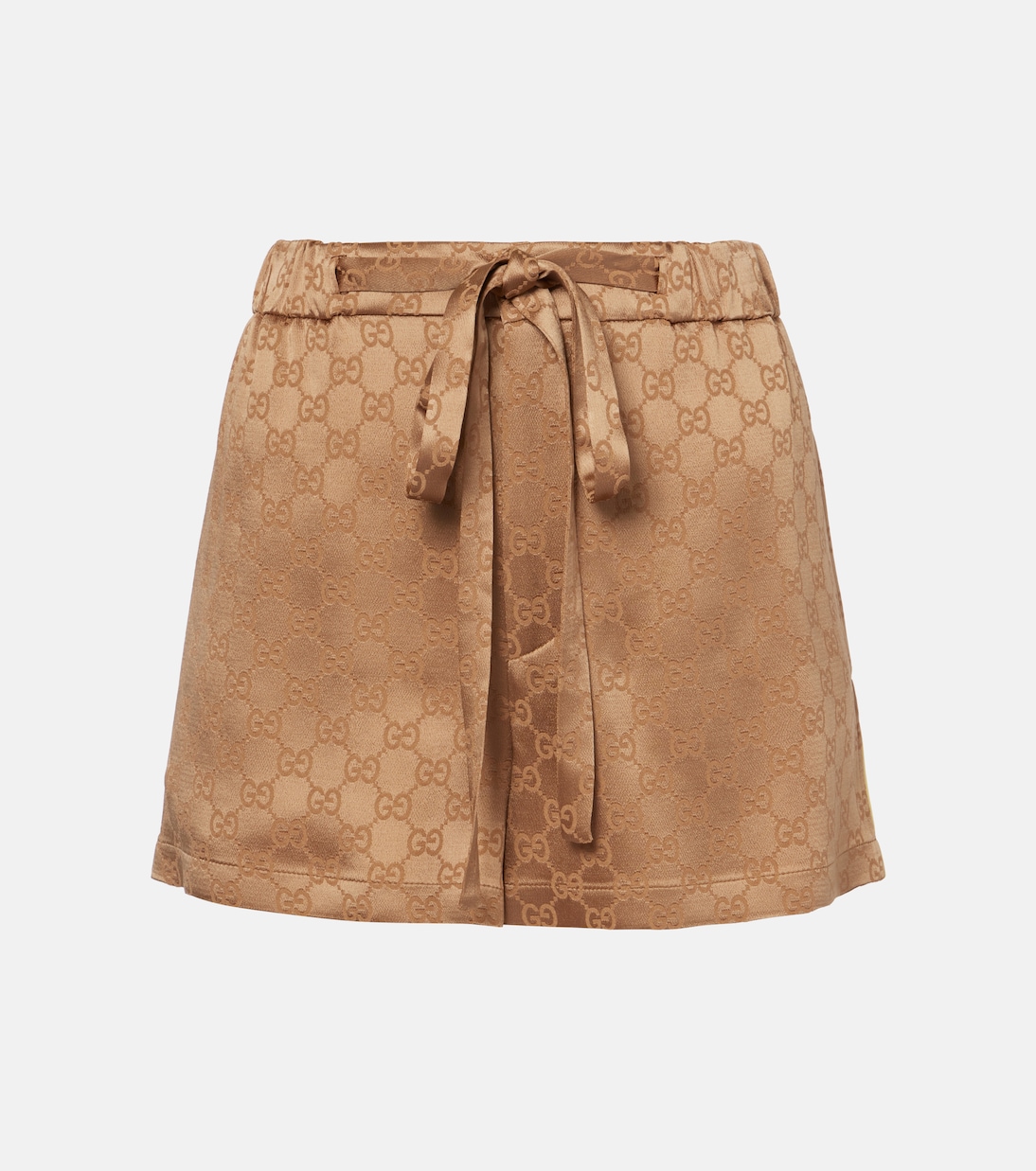 

GG атласные шорты Gucci, Rame/Mix