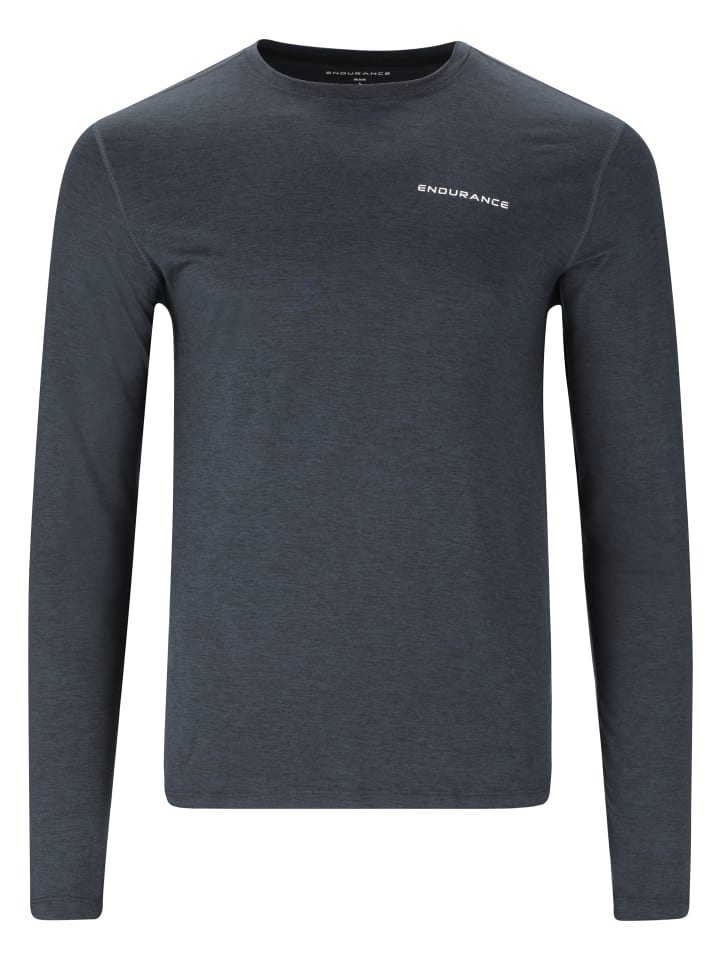 

Лонгслив Endurance Langarmshirt Abdon, цвет 1111 Black Melange