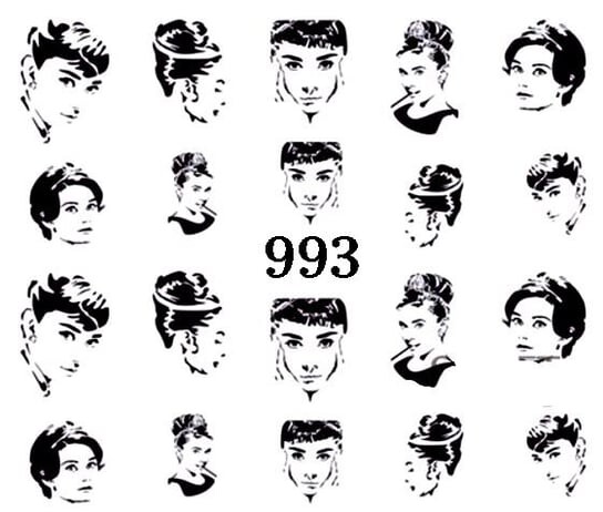 

Водные наклейки для ногтей - №993, Raisin