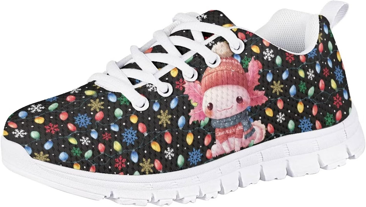 

Модные детские кроссовки для девочек, повседневная обувь для отпуска Fonplted, Axolotl Wear Hat