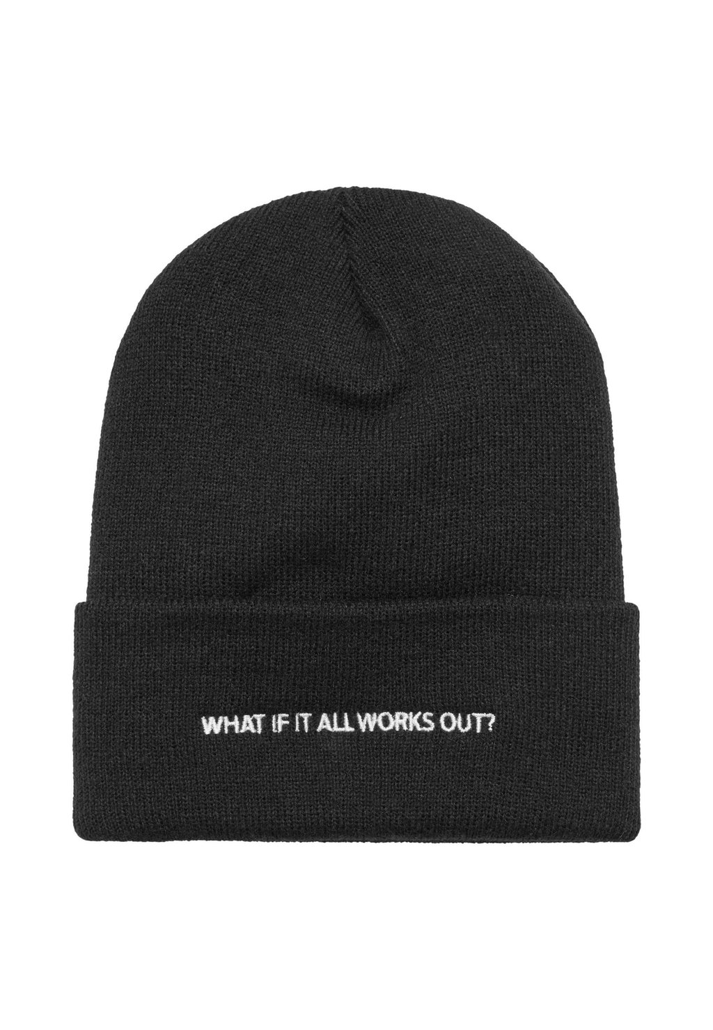 

Шапка WHAT IF WOOLY COMBED Flexfit, черный