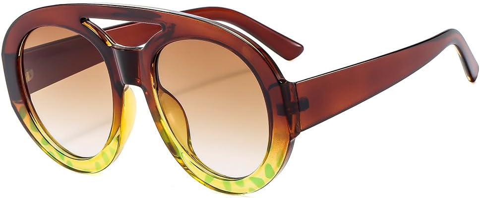 

Солнцезащитные очки для мужчин и женщин - защита UV400 - увеличенные линзы с двойной перемычкой и градиентным покрытием для занятий спортом на открытом воздухе и вождения QWBSER, 7