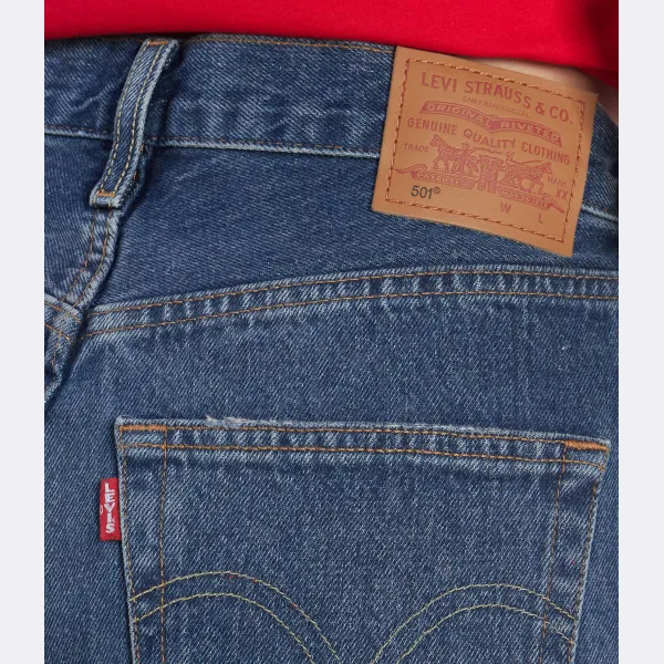 Джинсы прямого кроя Indigo с эффектом потертости Levi'S, синий — фото 4