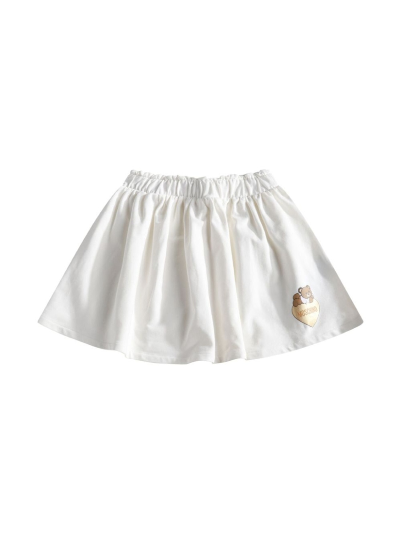 

Moschino Kids юбка мини с принтом Teddy Bear, белый