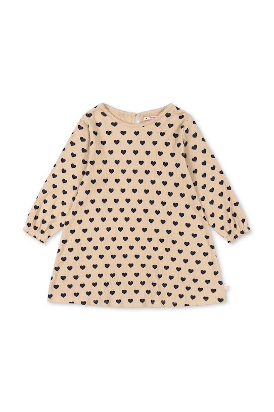 

Детское хлопковое платье CHLEO DRESS GOTS Konges Sløjd, бежевый