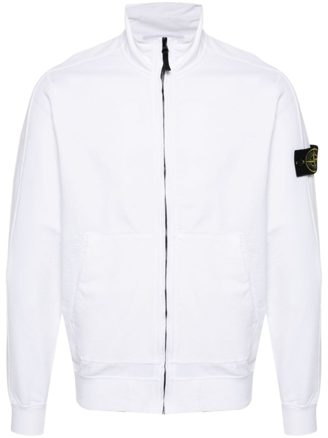 

Худи на молнии с логотипом Compass Stone Island, белый