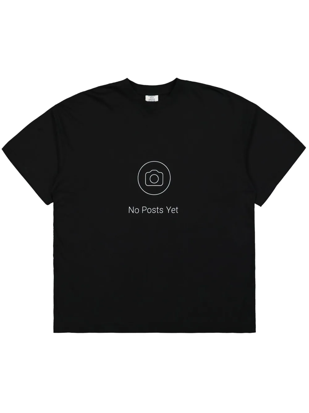 

Футболка No Posts VETEMENTS, черный