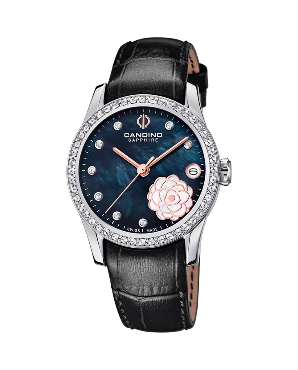 

C4721/4 Женские часы Newness из черной кожи Candino, черный