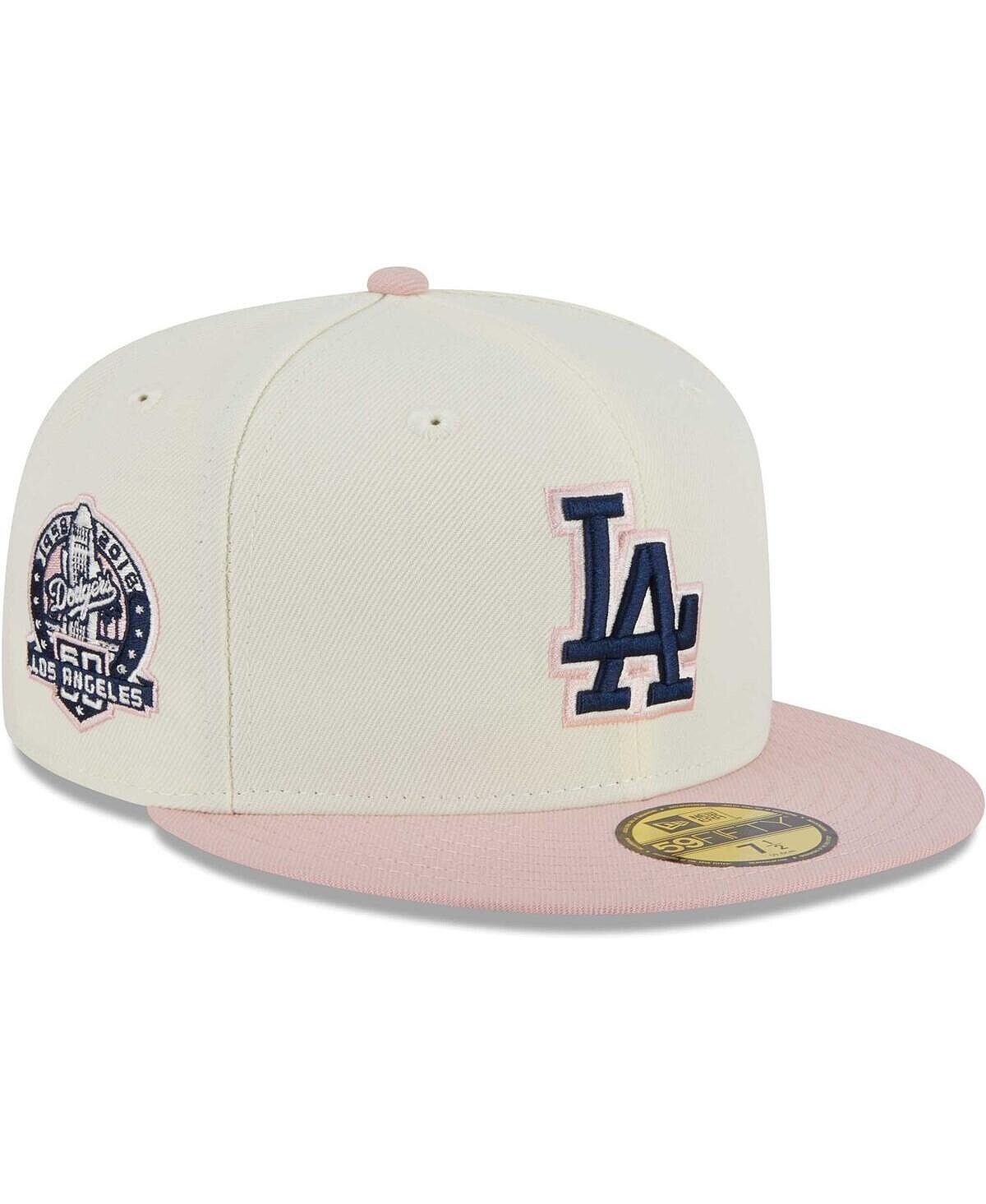 

Мужская белая, розовая приталенная шляпа Los Angeles Dodgers Chrome Rogue 59FIFTY New Era