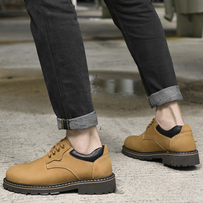 Туфли мужские Men"s Casual Men Low-Top Extravagant, желтый — фото 4