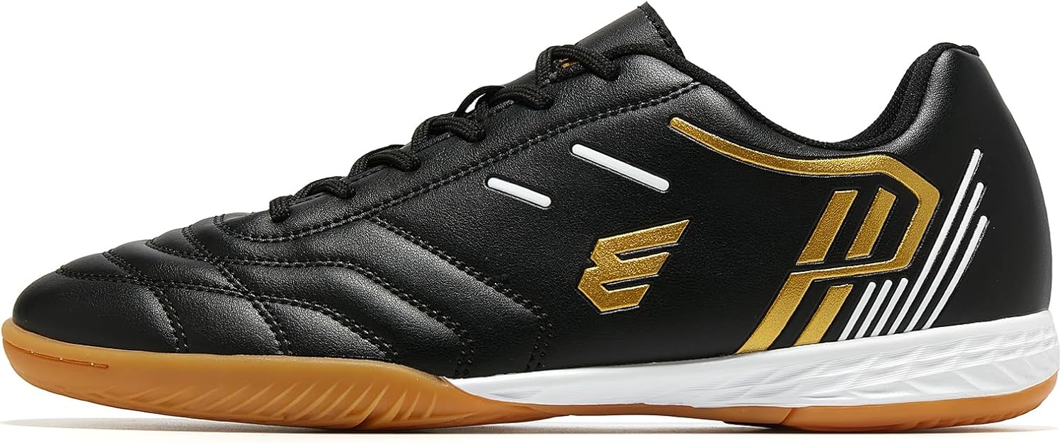 

Мужские бутсы для мини-футбола, женские тренировочные бутсы из резины для футзала, спортивные кроссовки с плоской подошвой Epimeno, белый/черный/золотой