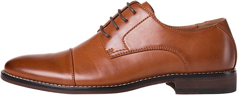 

Мужские классические современные оксфорды с закрытым носком и шнуровкой J’S.O.L.E Italy Prince, коричневый