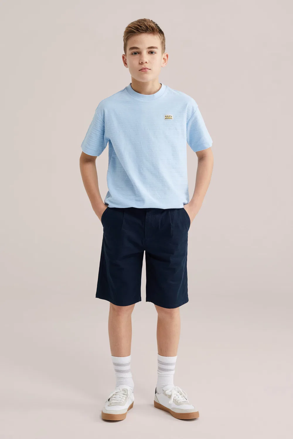 Брюки свободного кроя We Fashion, Navy — фото 4