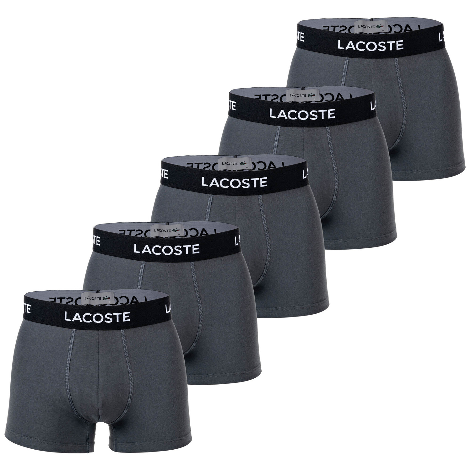 

Боксеры Lacoste Boxershort 5 шт, серый