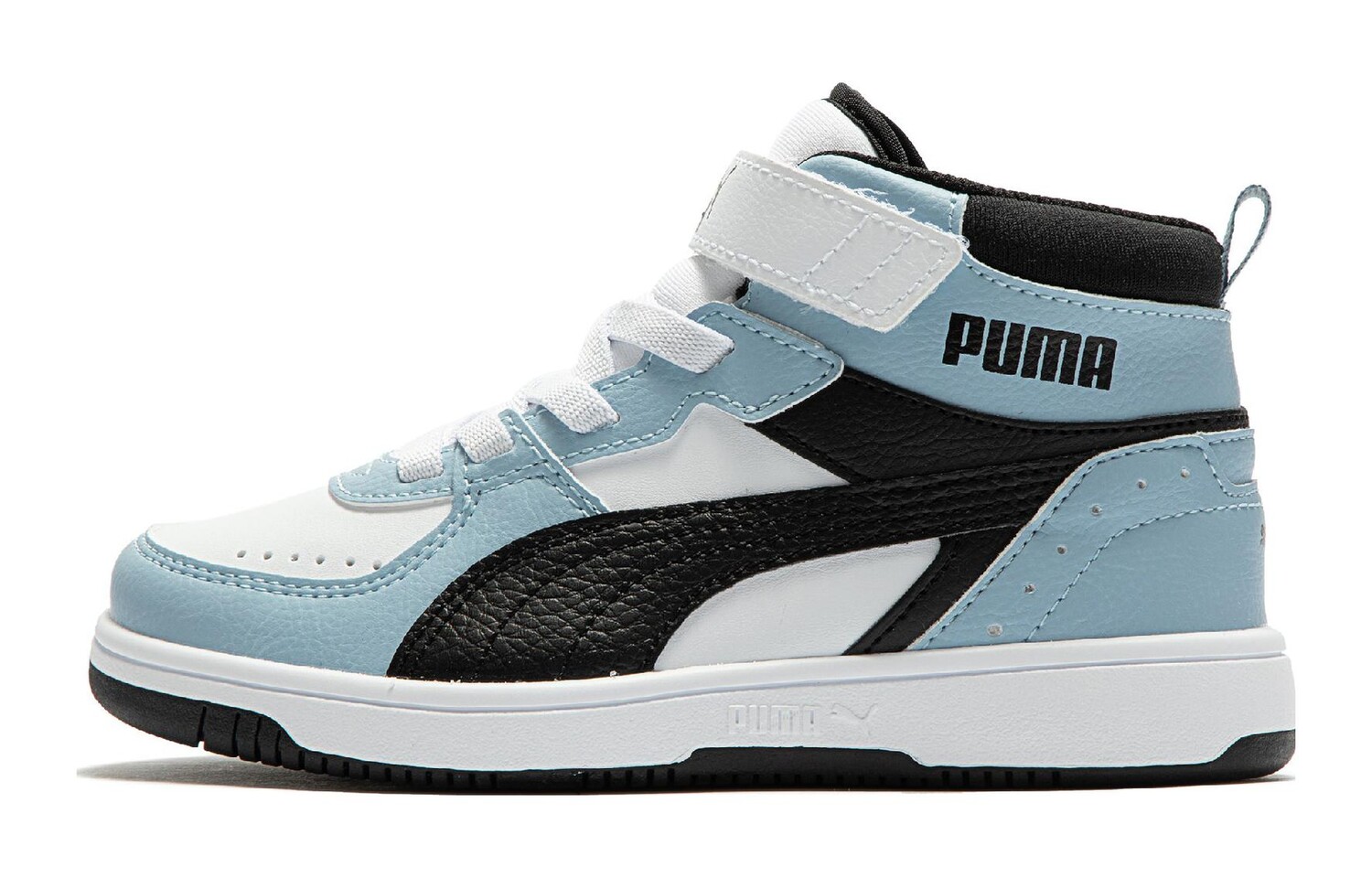 

Puma REBOUND Детские кроссовки для скейтбординга PS, Blue with Black Lettering