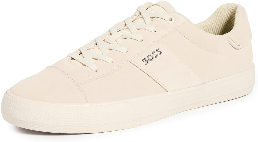 

Мужские повседневные кроссовки BOSS Cupsole из замши и кожи, Cloud Dream Cream