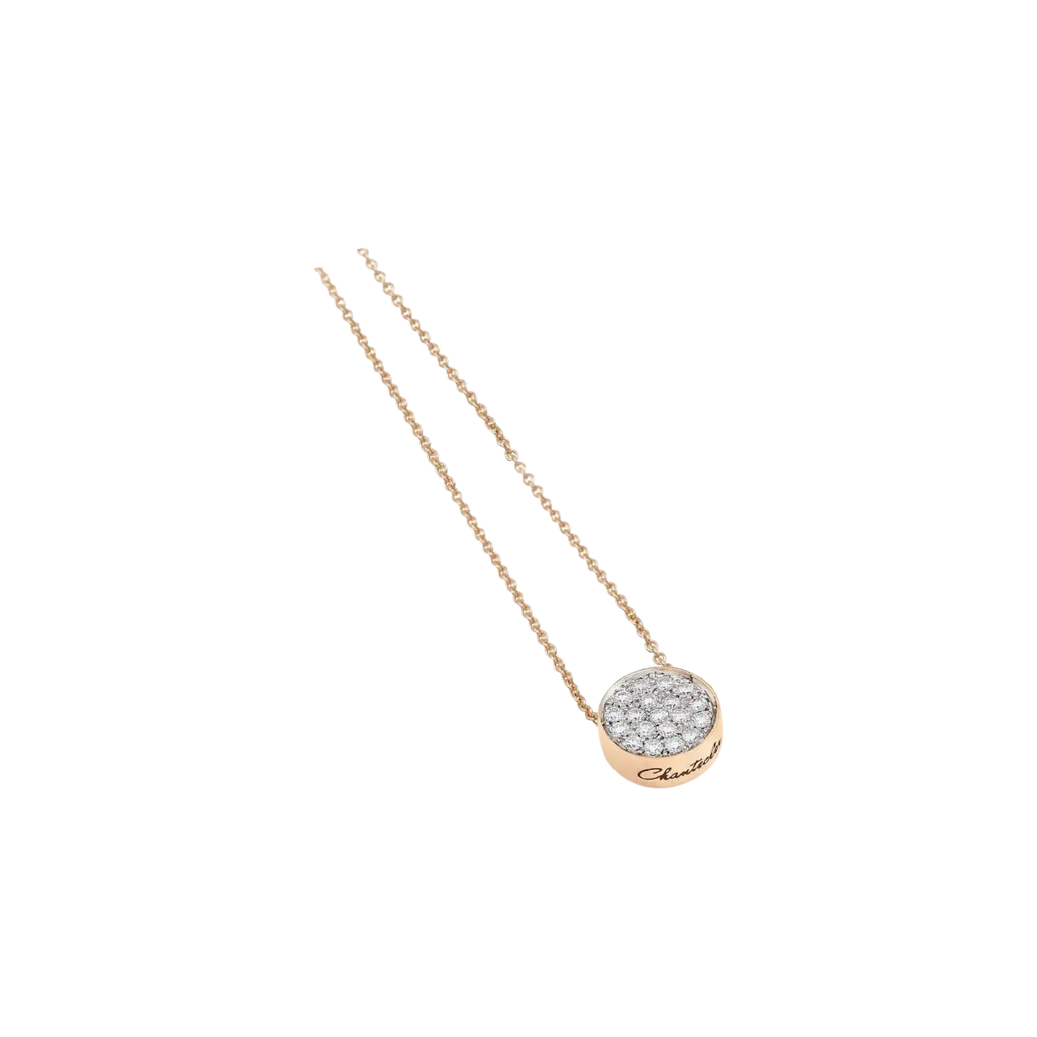 

Подвеска Chantecler Paillettes из розового золота с бриллиантами и белой эмалью