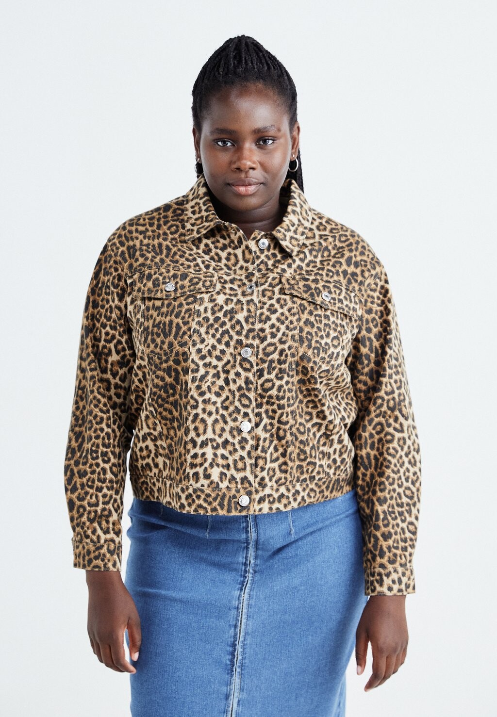 

Джинсовая куртка VMCTALLULAH JACKET Vero Moda Curve, коричневый
