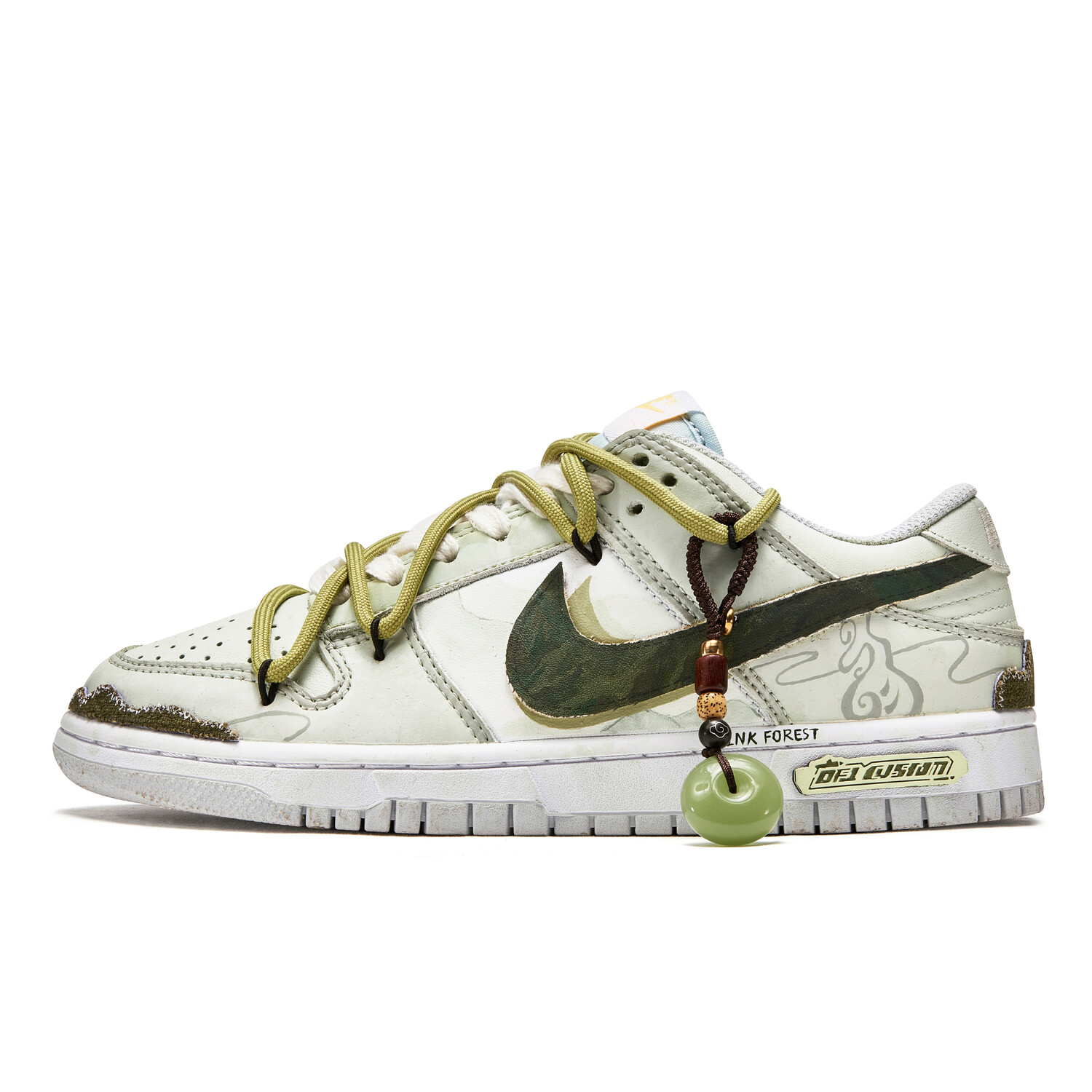 

Кроссовки Nike Dunk Skateboard Shoes Women's Low-Top White/Green, Зеленый, Кроссовки Nike Dunk Skateboard Shoes Women's Low-Top White/Green