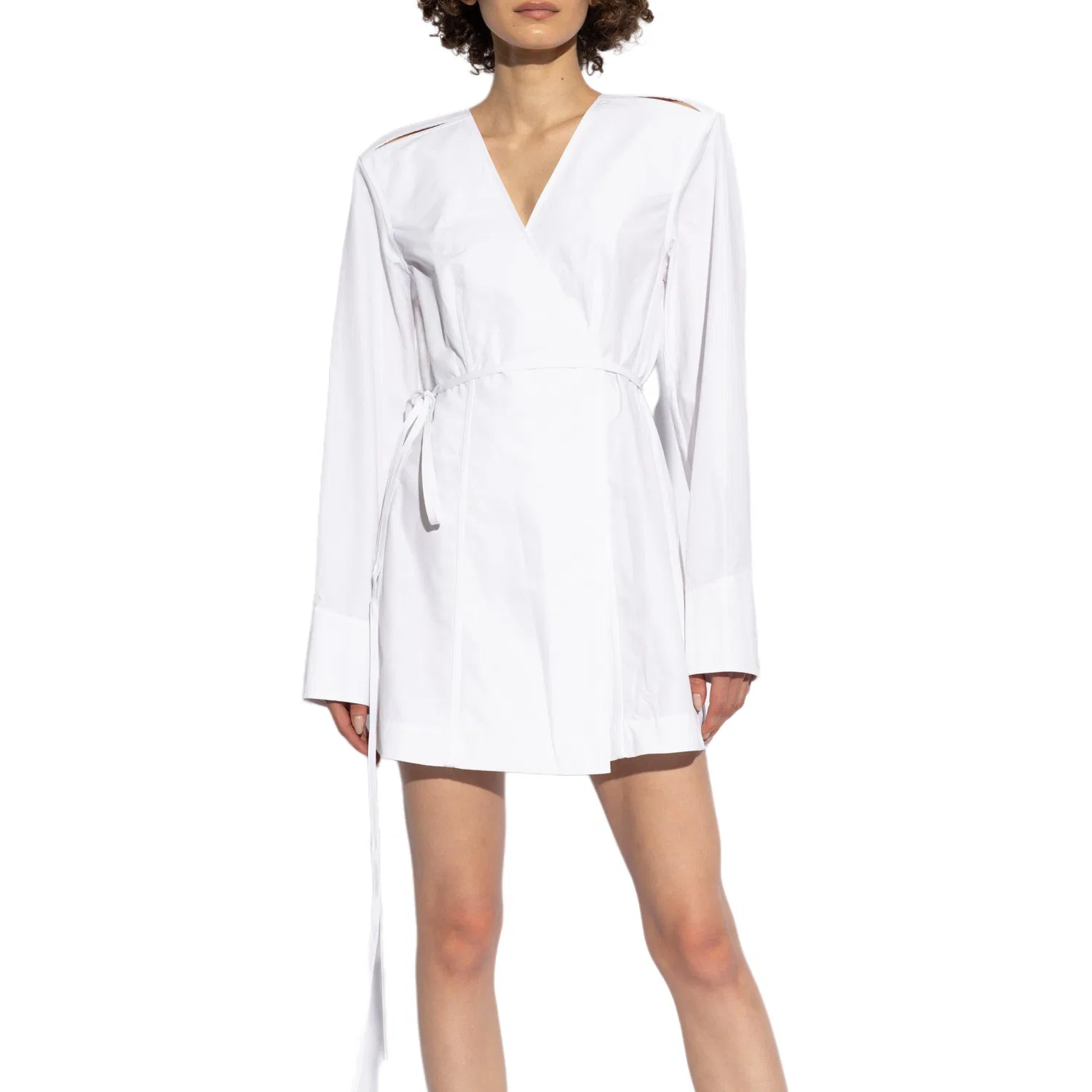 Платье мини Wrapped Alexander Wang, White — фото 3