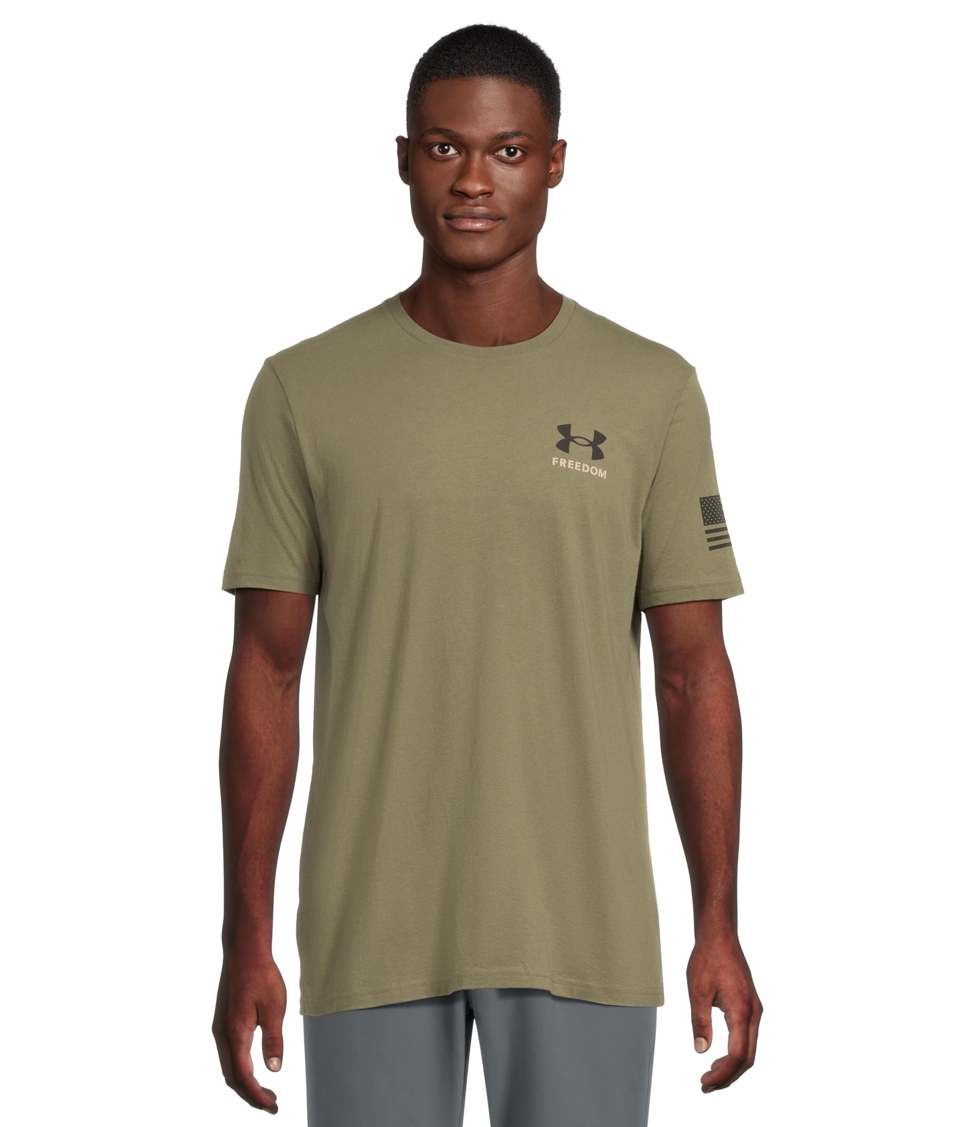 

Футболка Under Armour New Freedom Banner T-Shirt, Marine OD Green/Black