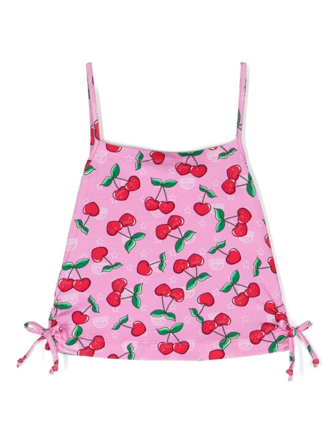 

Топ на тонких бретелях с принтом Chiara Ferragni Kids, розовый