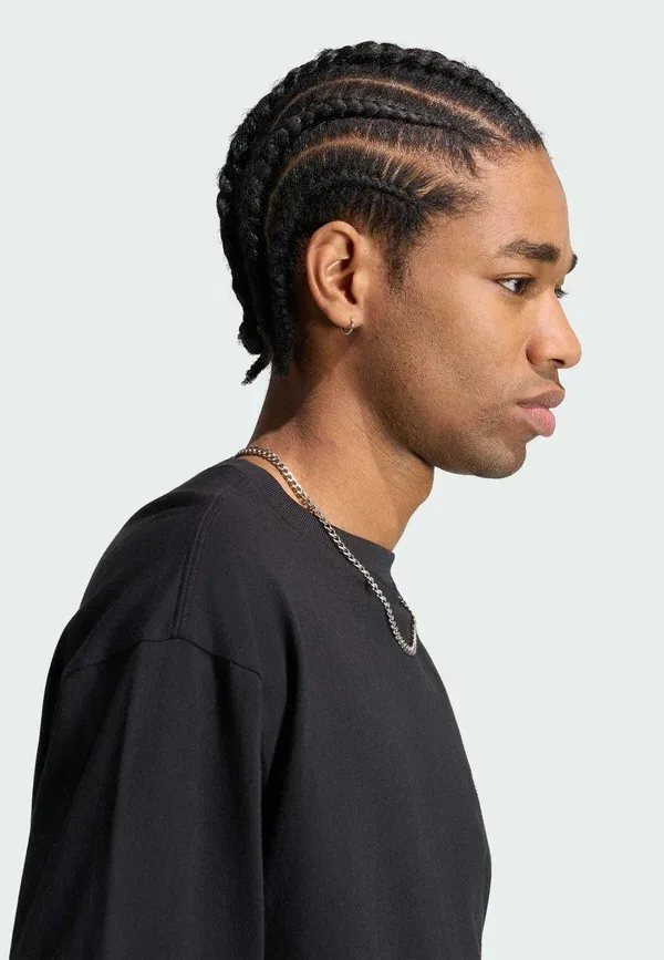 Футболка с длинным рукавом Trefoil essentials - топ с длинным рукавом Adidas Originals, черный — фото 3