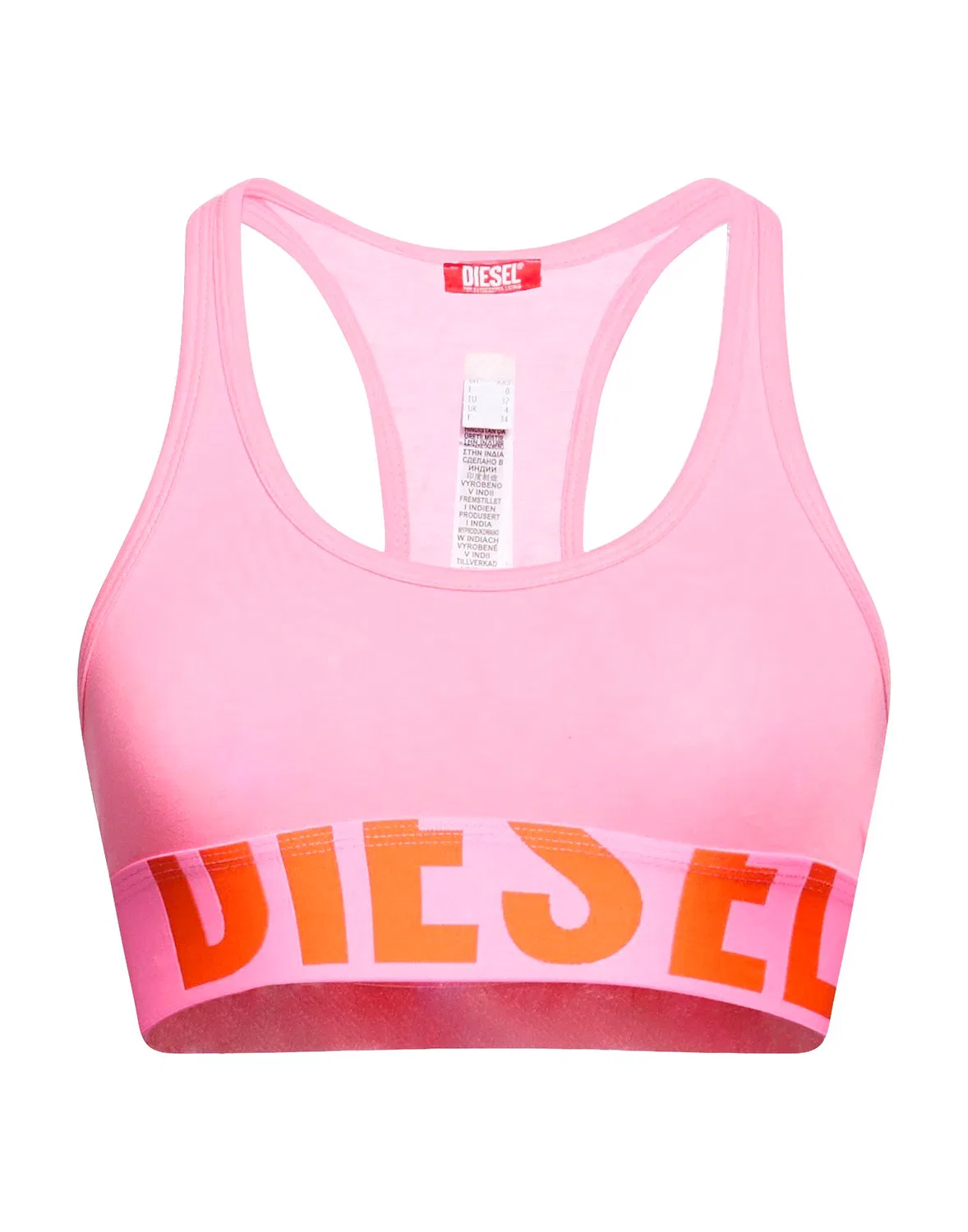 Женский спортивный бюстгальтер без швов Diesel, розовый
