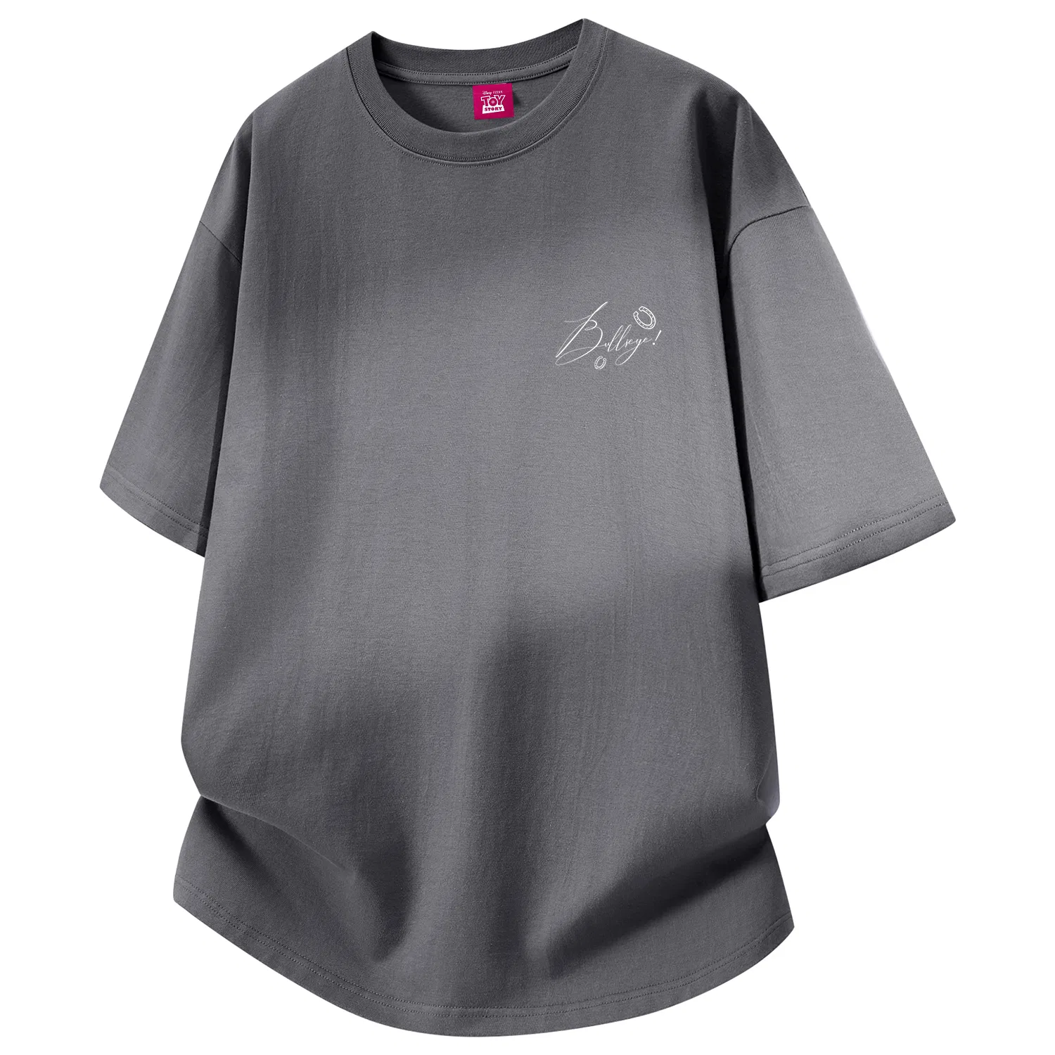 Детская футболка с принтом Disney T Shirts Unisex Crew Neck Thin Straight Fit Disney, Dark Gray