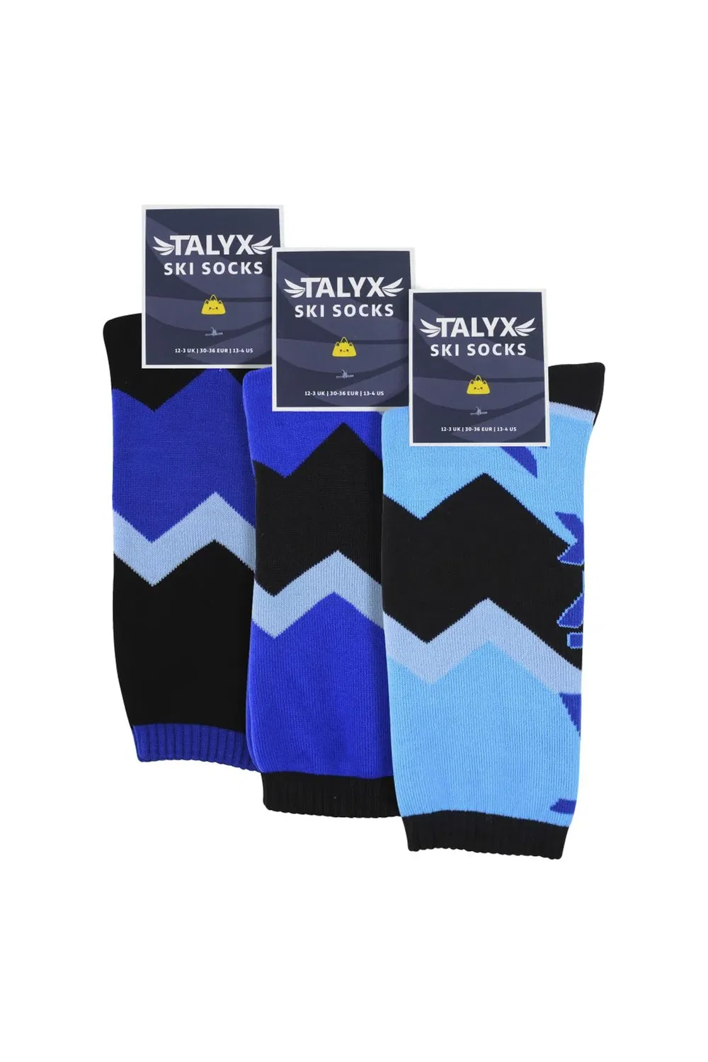 Комплект из 3 теплых зимних носков для горнолыжного спорта Talyx, Blue — фото 2